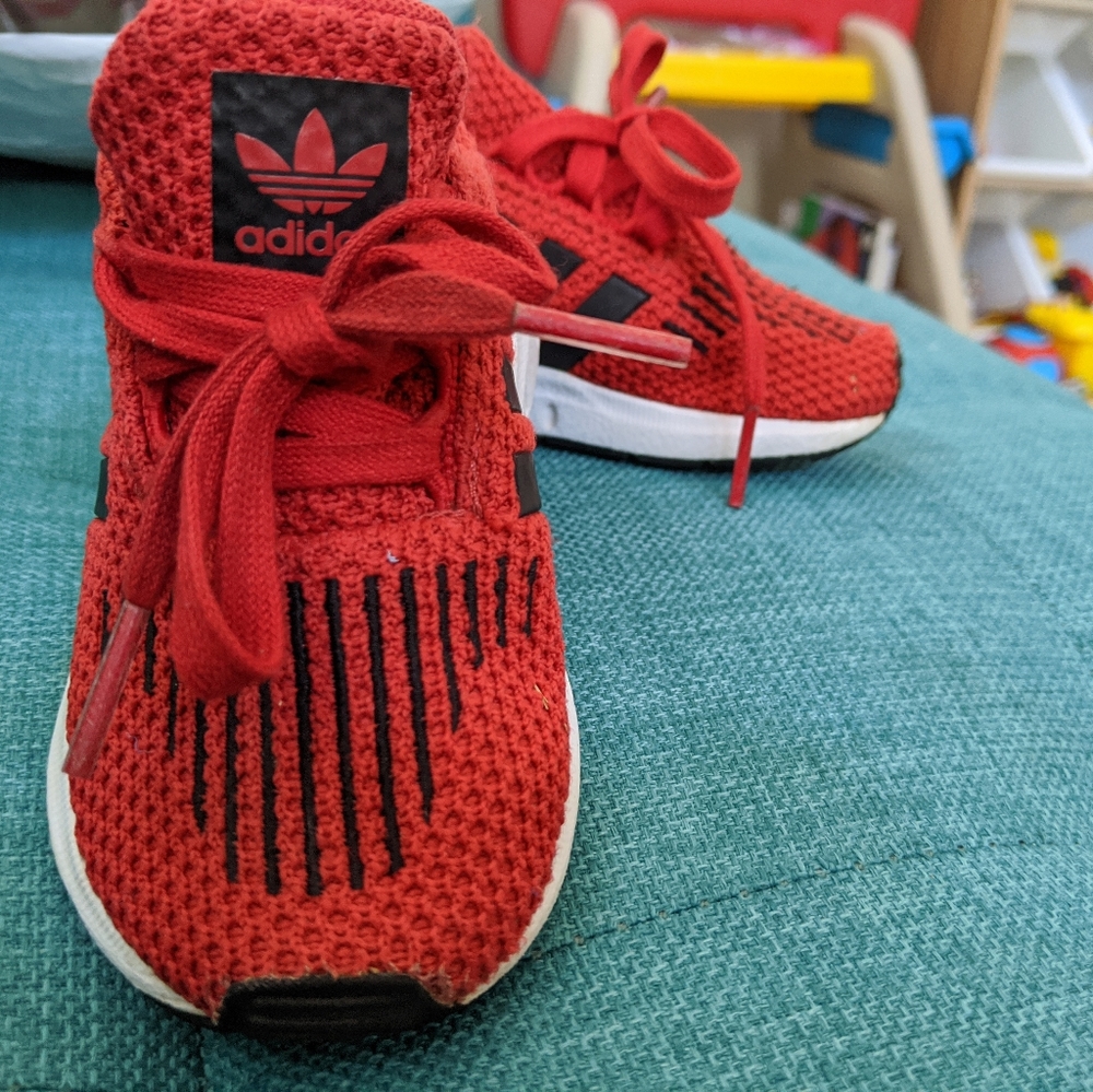 Adidas Red Toddler Shoes